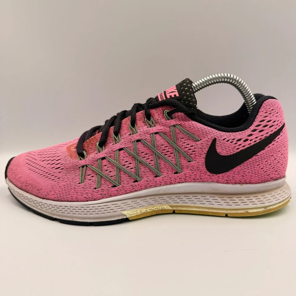 Nike Zoom Pegasus 32 Womens Size 9 Running Shoes Flywire Pink Black 749345-600